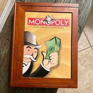Monopoly vintage game collection wooden book